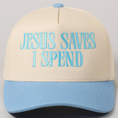 "JESUS SAVES I SPEND" Trucker Hat