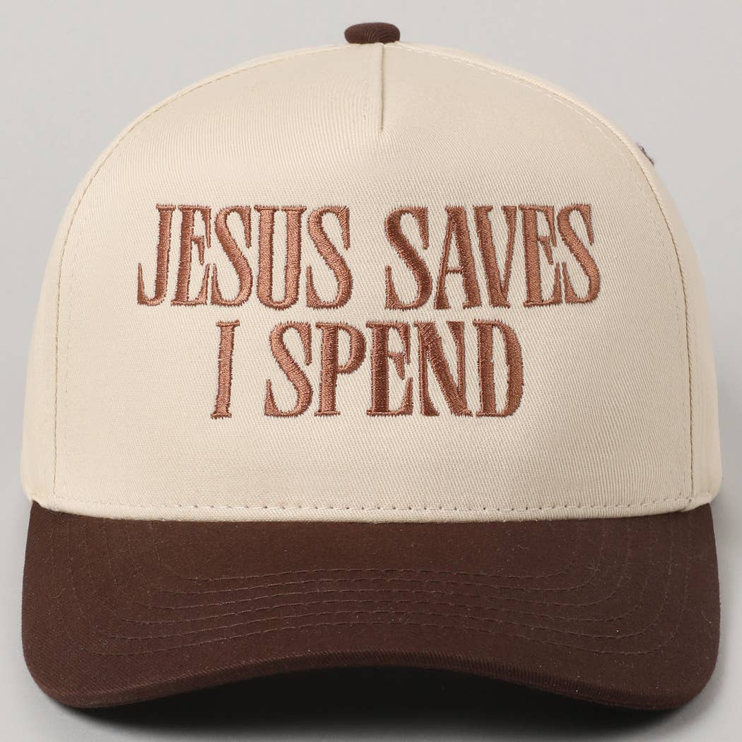 "JESUS SAVES I SPEND" Trucker Hat