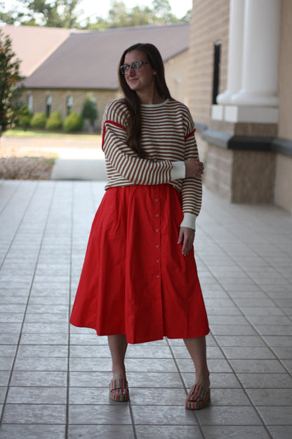Pop of Fall Sweater