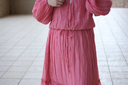 Soft Ruffle Detail Skirt Set