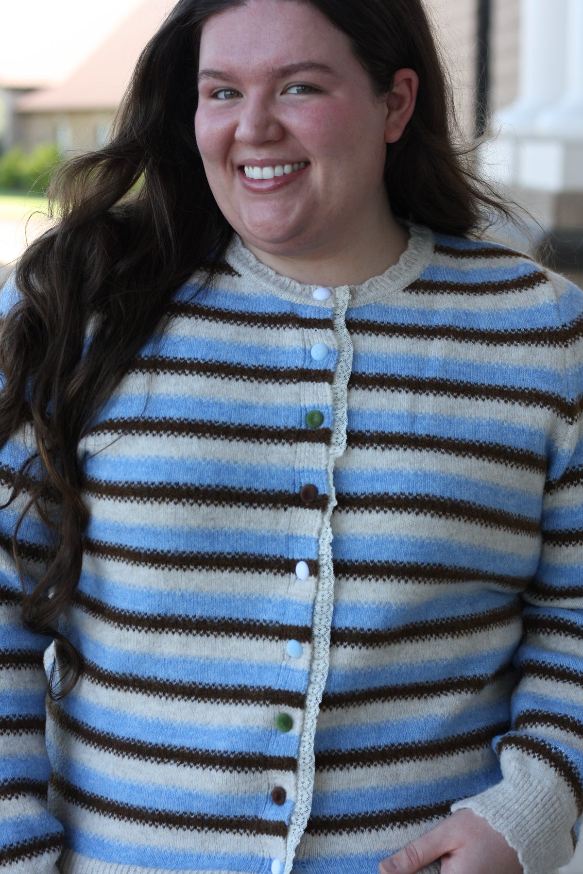 Multicolor Striped Knit Sweater