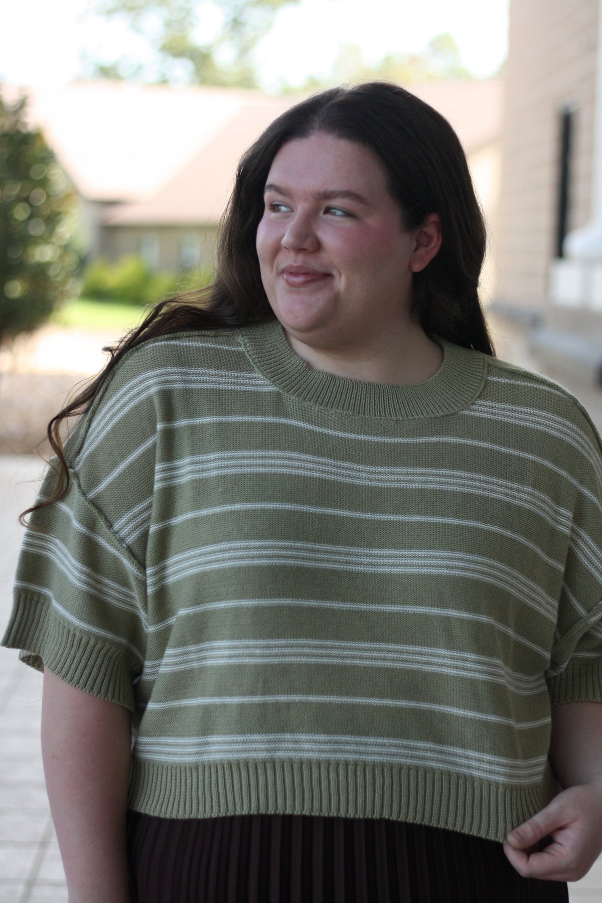 Boxy Striped Sweater