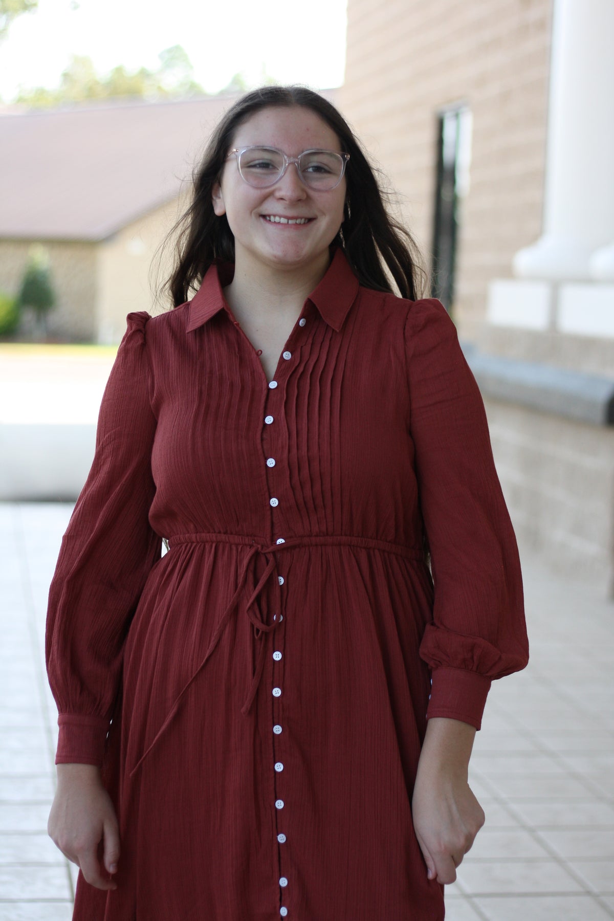 Cotton Button Down Maxi Dress