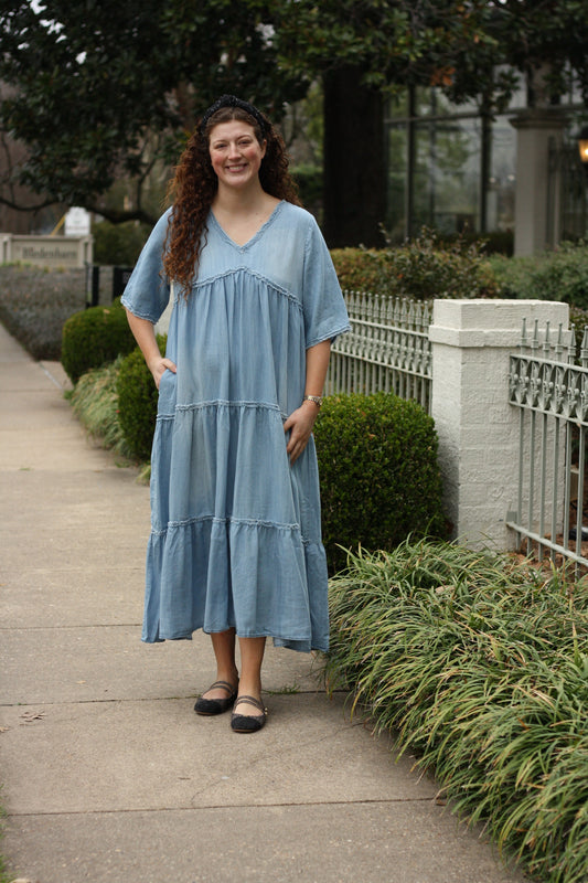 Denim Maxi Dress