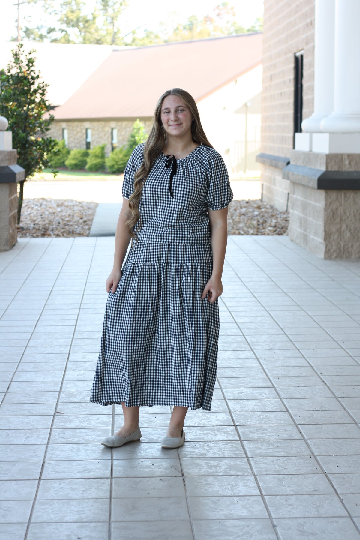 Gingham Skirt Set