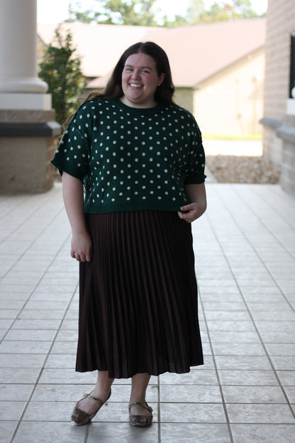 Polka Dot Sweater Top