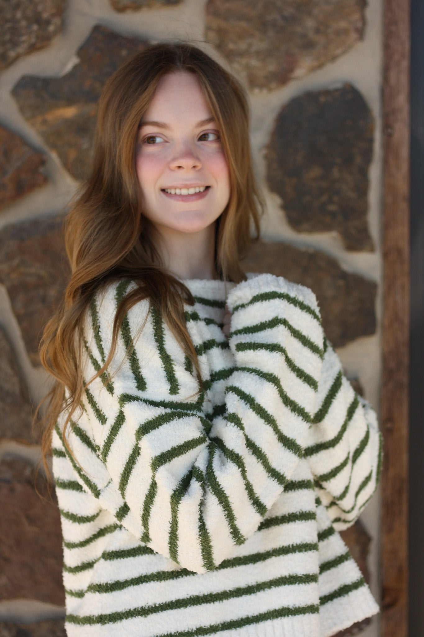 Green Stripe Sweater