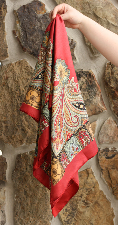 Paisley Oversized Square Scarf