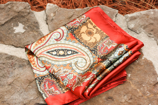 Paisley Oversized Square Scarf
