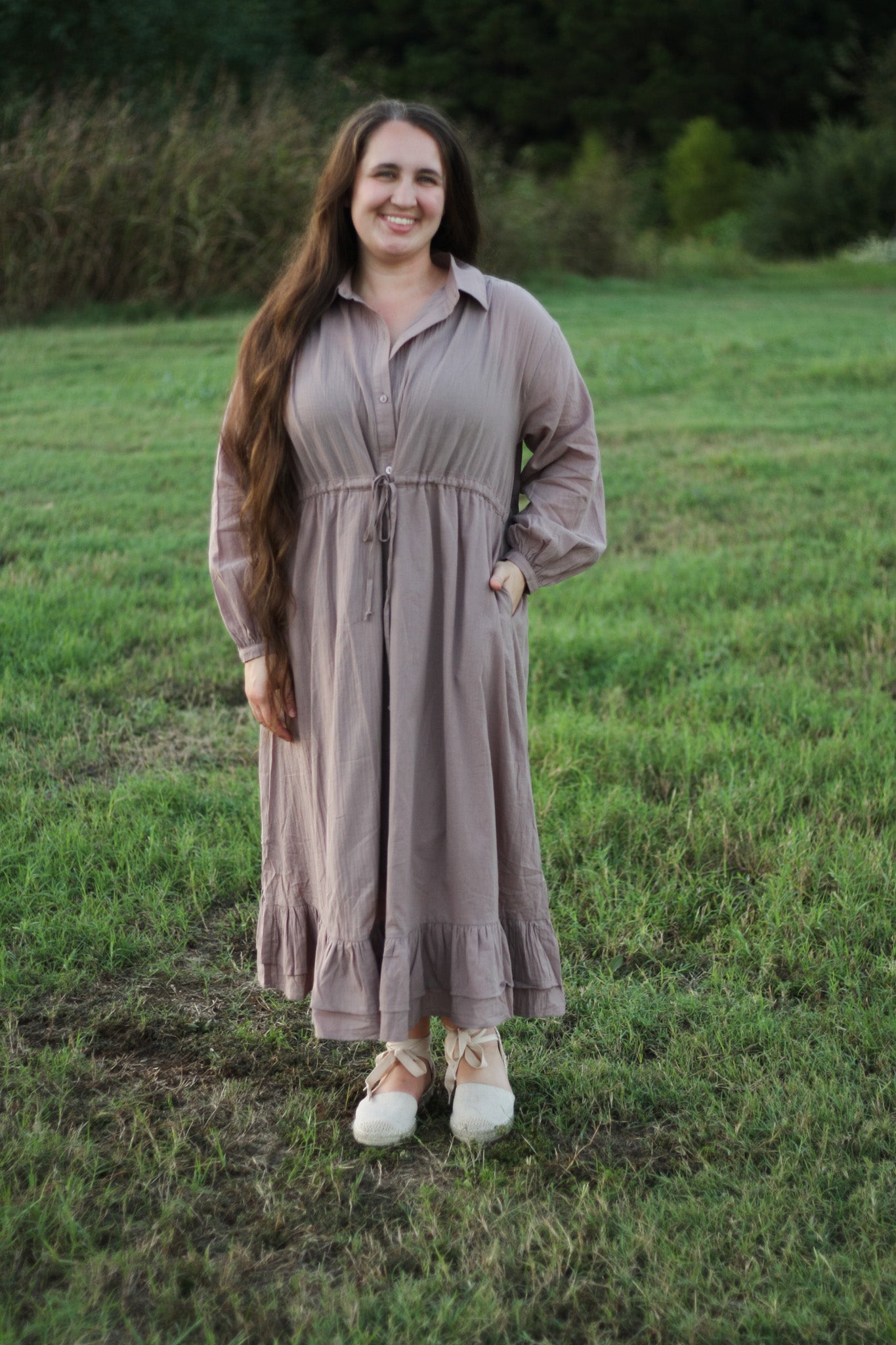 Ruffled Duster Dress