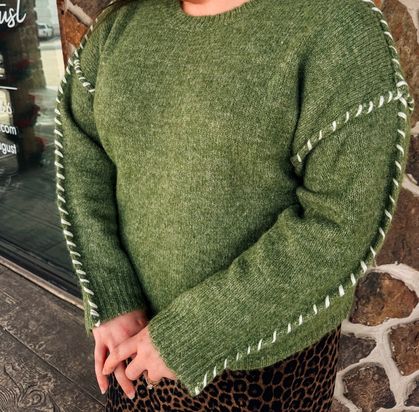 Stitch Detail Knit Sweater