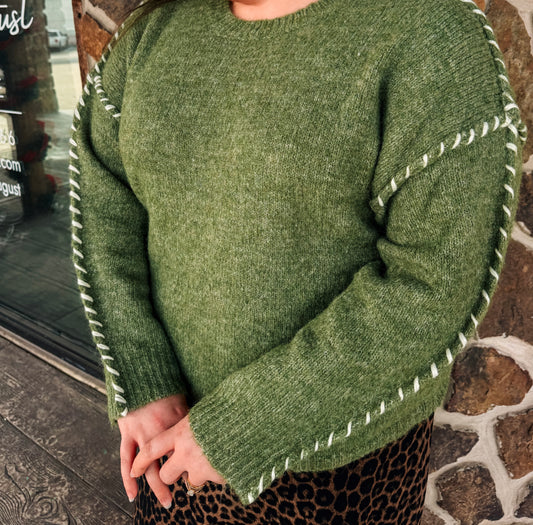 Stitch Detail Knit Sweater