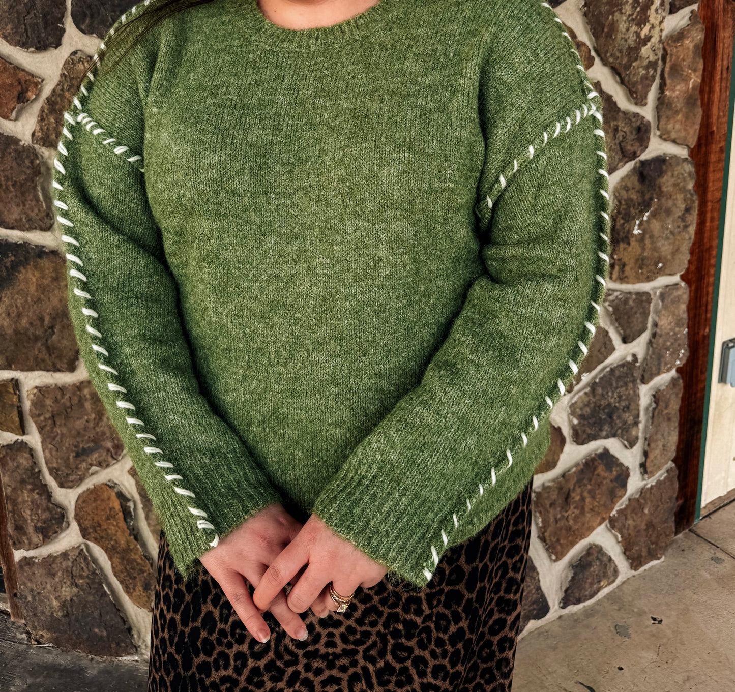 Stitch Detail Knit Sweater