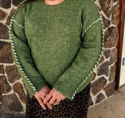 Stitch Detail Knit Sweater