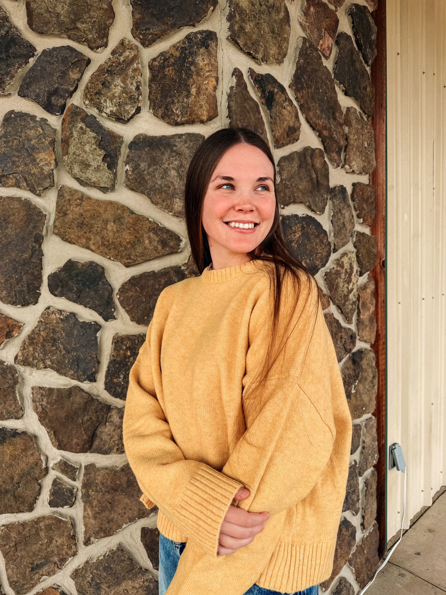 Tie-back Cropped Sweater