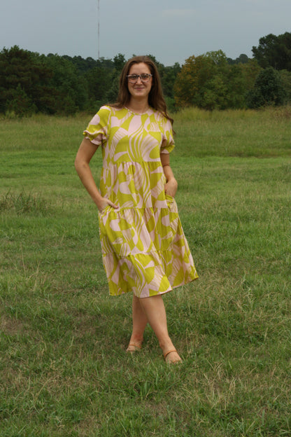 Geo-Print Dress