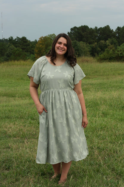 Floral Applique Dress