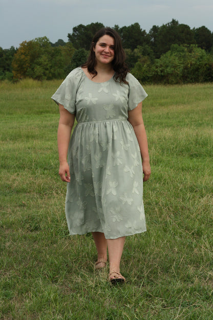 Floral Applique Dress