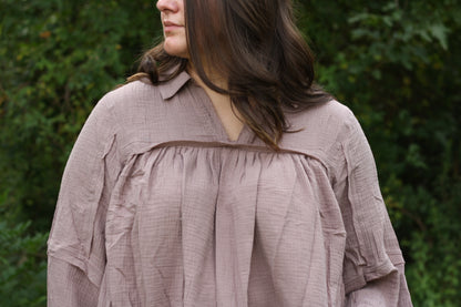 Gauze Babydoll Top