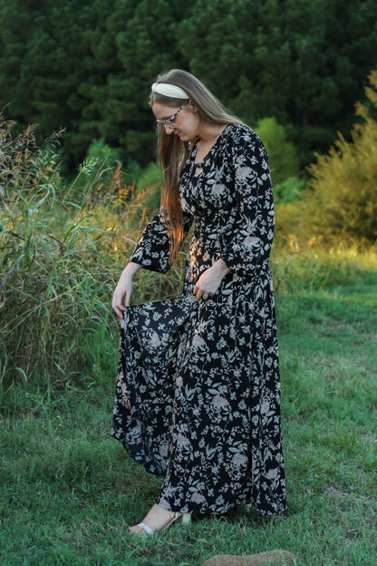 Floral Wrap Maxi