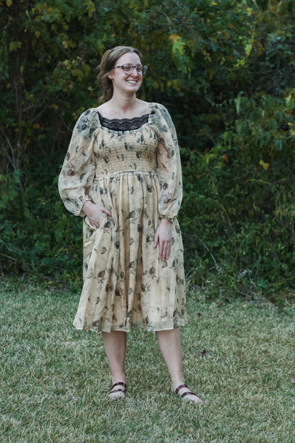 Chiffon Floral Midi