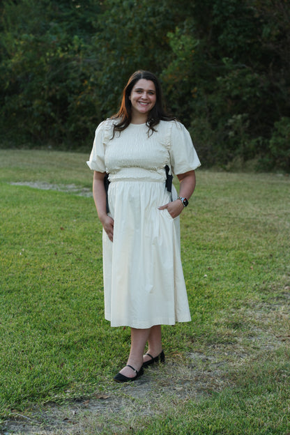 Bow Tie Midi Dress