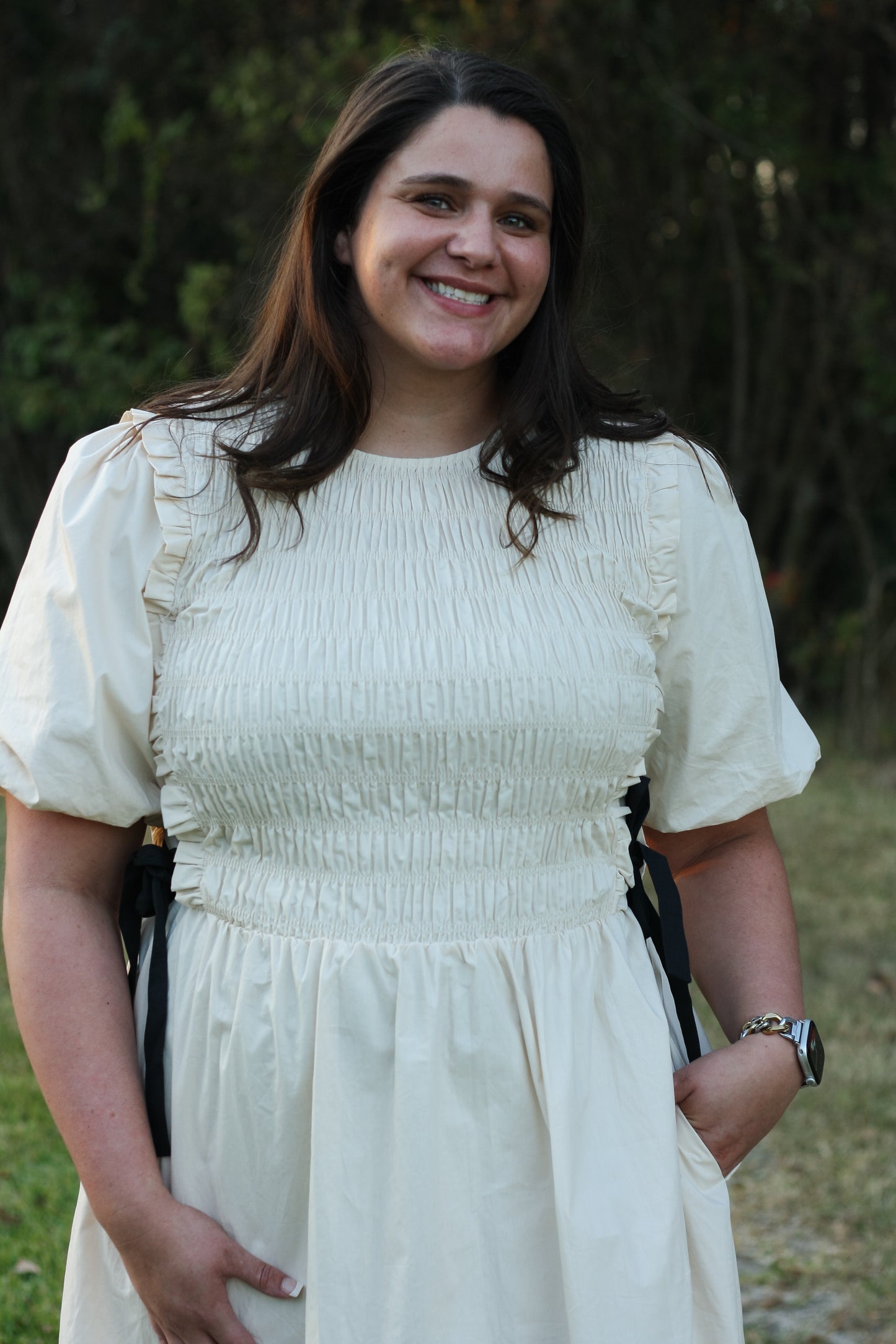 Bow Tie Midi Dress