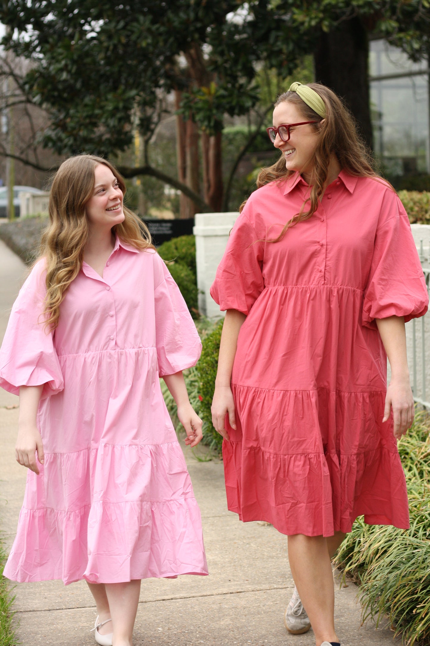 Tiered Babydoll Midi Dress