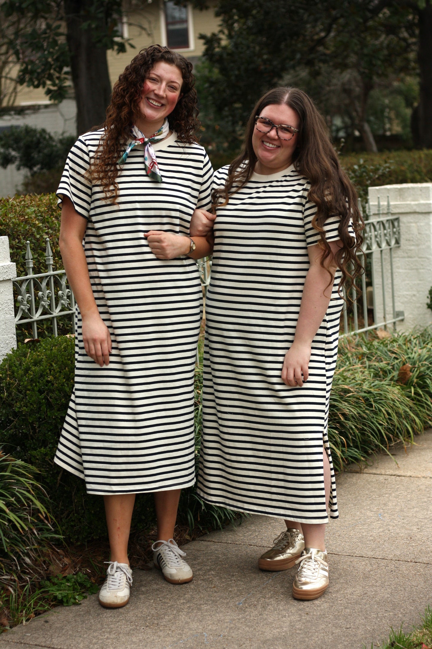 Snap Button Midi Dress