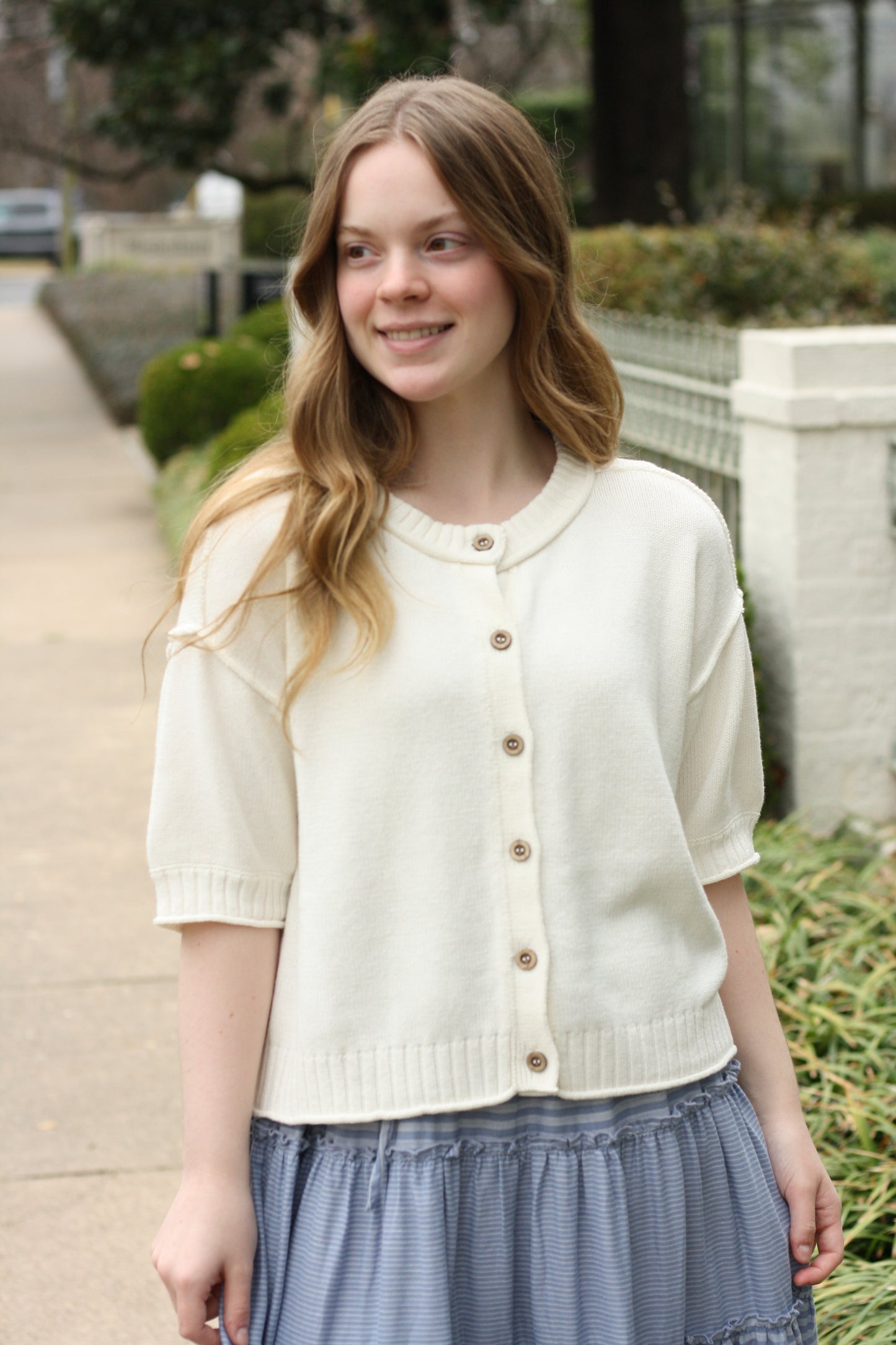 Button Down Knit Sweater