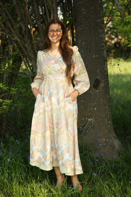 Paisley Midi Dress