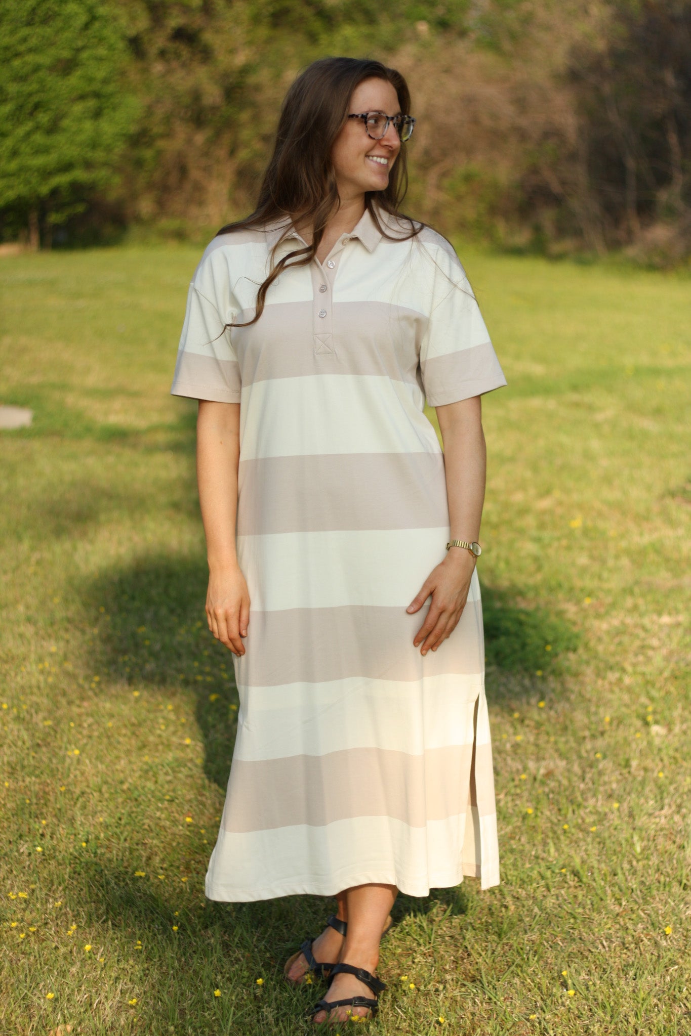 Collared T-Shirt Dress