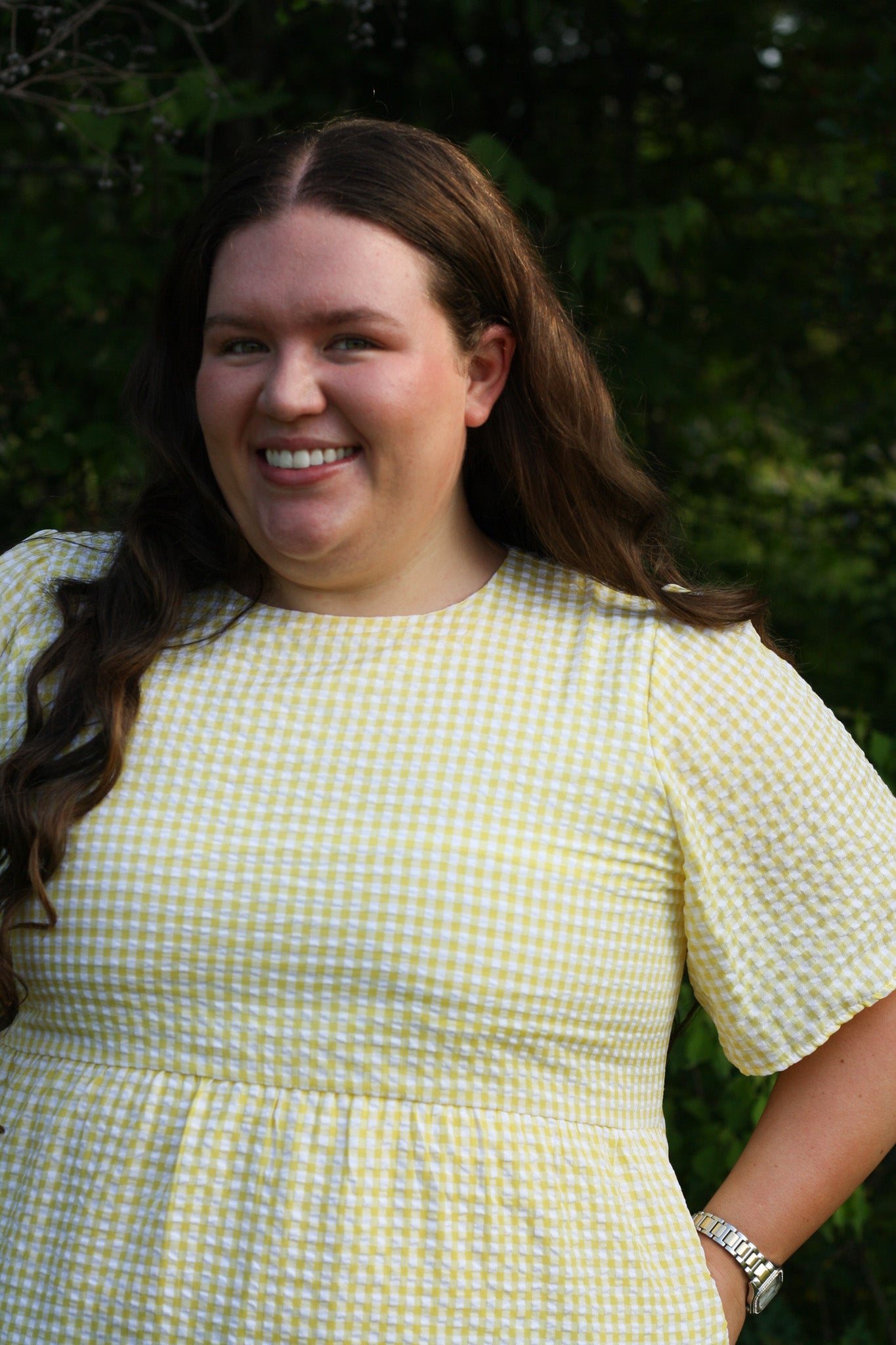 Yellow Gingham Dress