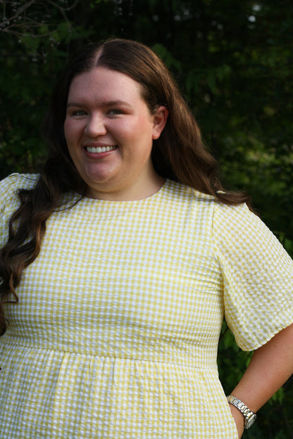Yellow Gingham Dress