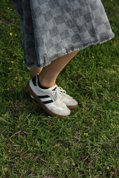 Striped Lace-up Sneakers