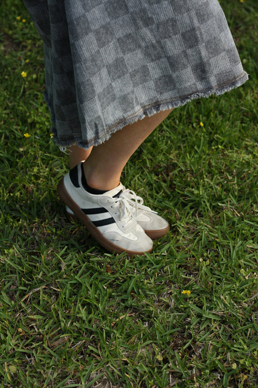 Striped Lace-up Sneakers