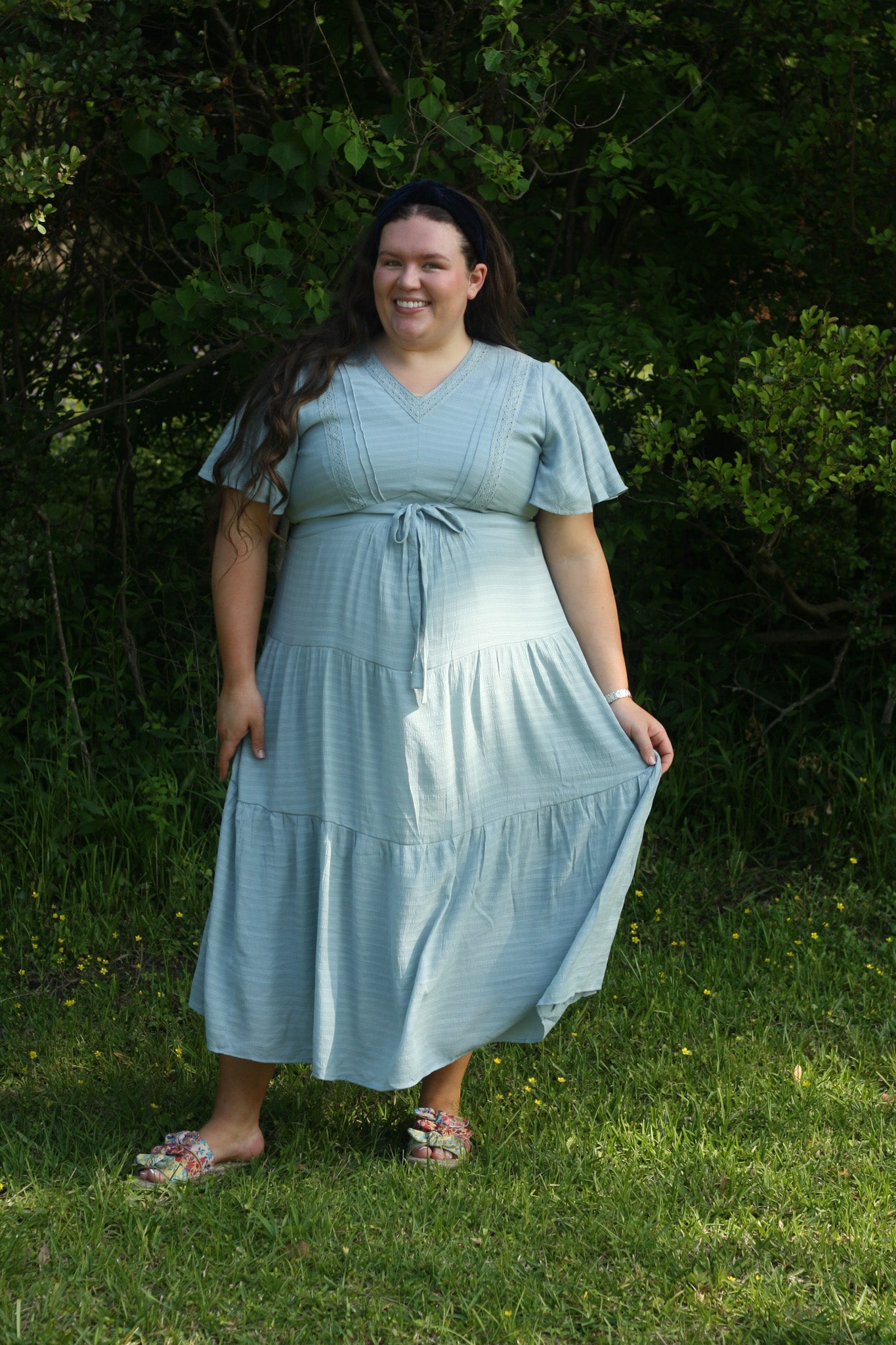 Textured Tiered Dress