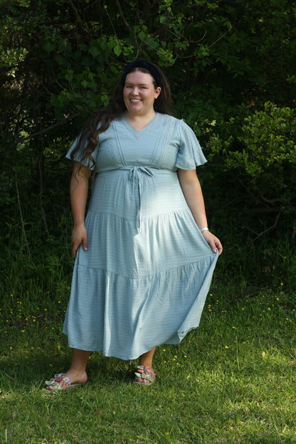 Textured Tiered Dress