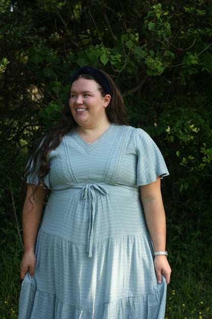 Textured Tiered Dress