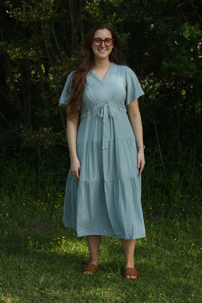 Textured Tiered Dress