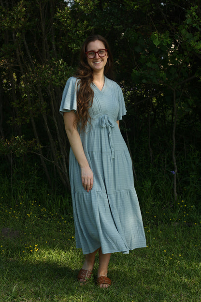 Textured Tiered Dress