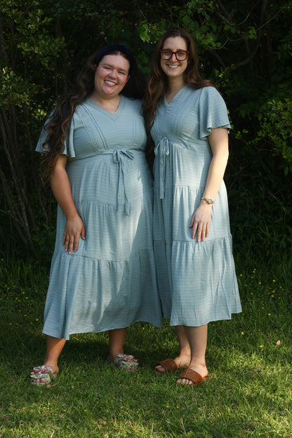 Textured Tiered Dress