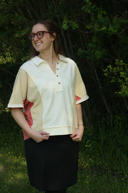 Oversized Color Block Top