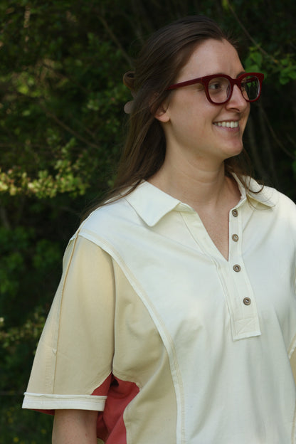 Oversized Color Block Top