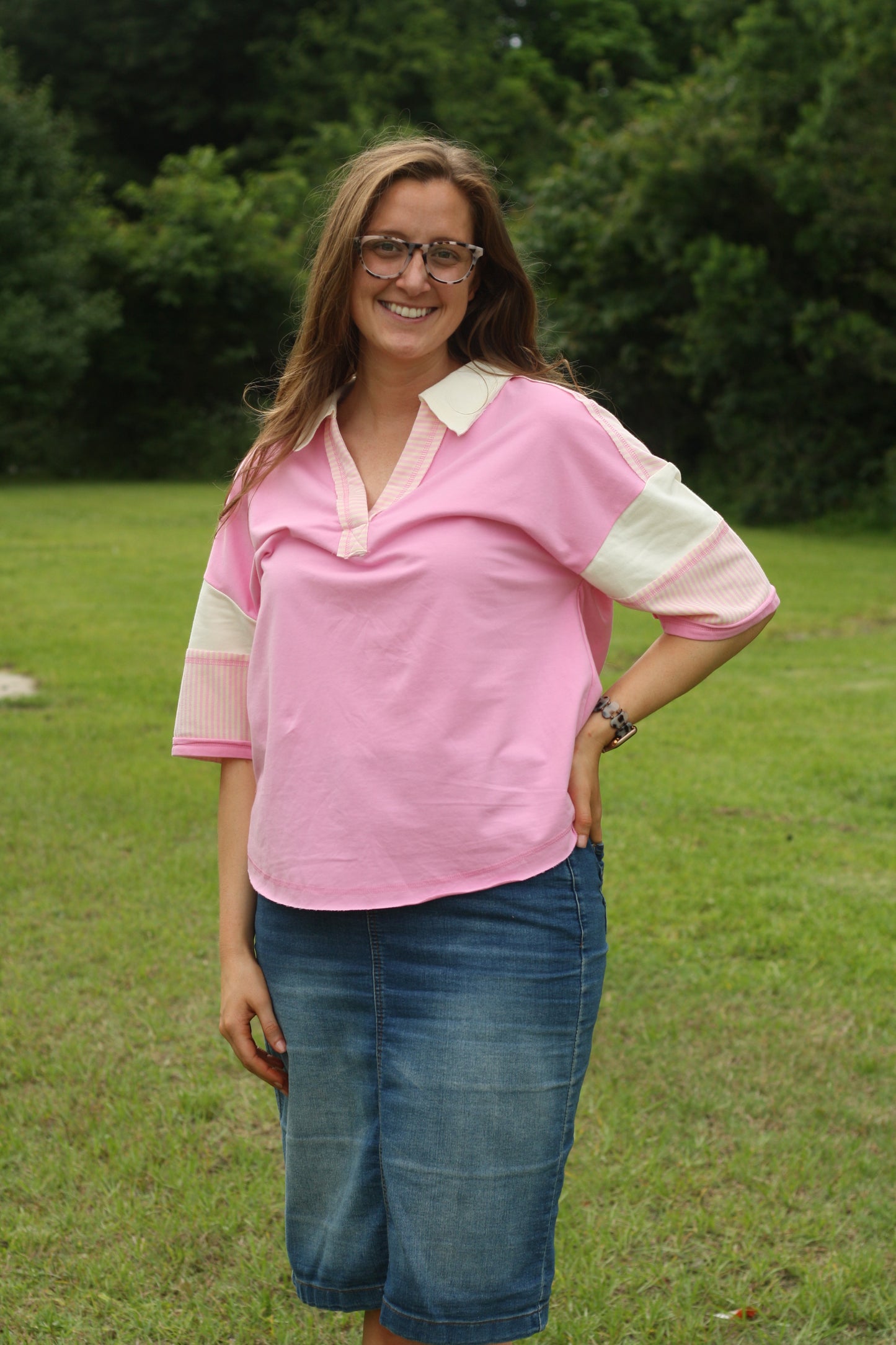 Oversized Half Sleeve Casual Top