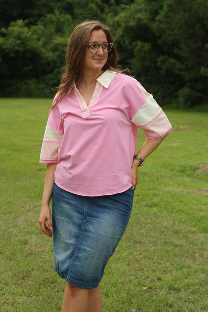 Oversized Half Sleeve Casual Top