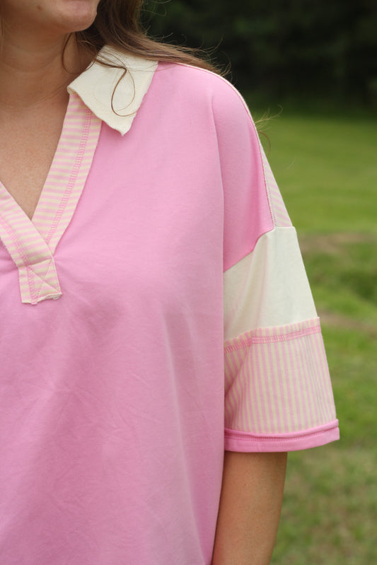 Oversized Half Sleeve Casual Top
