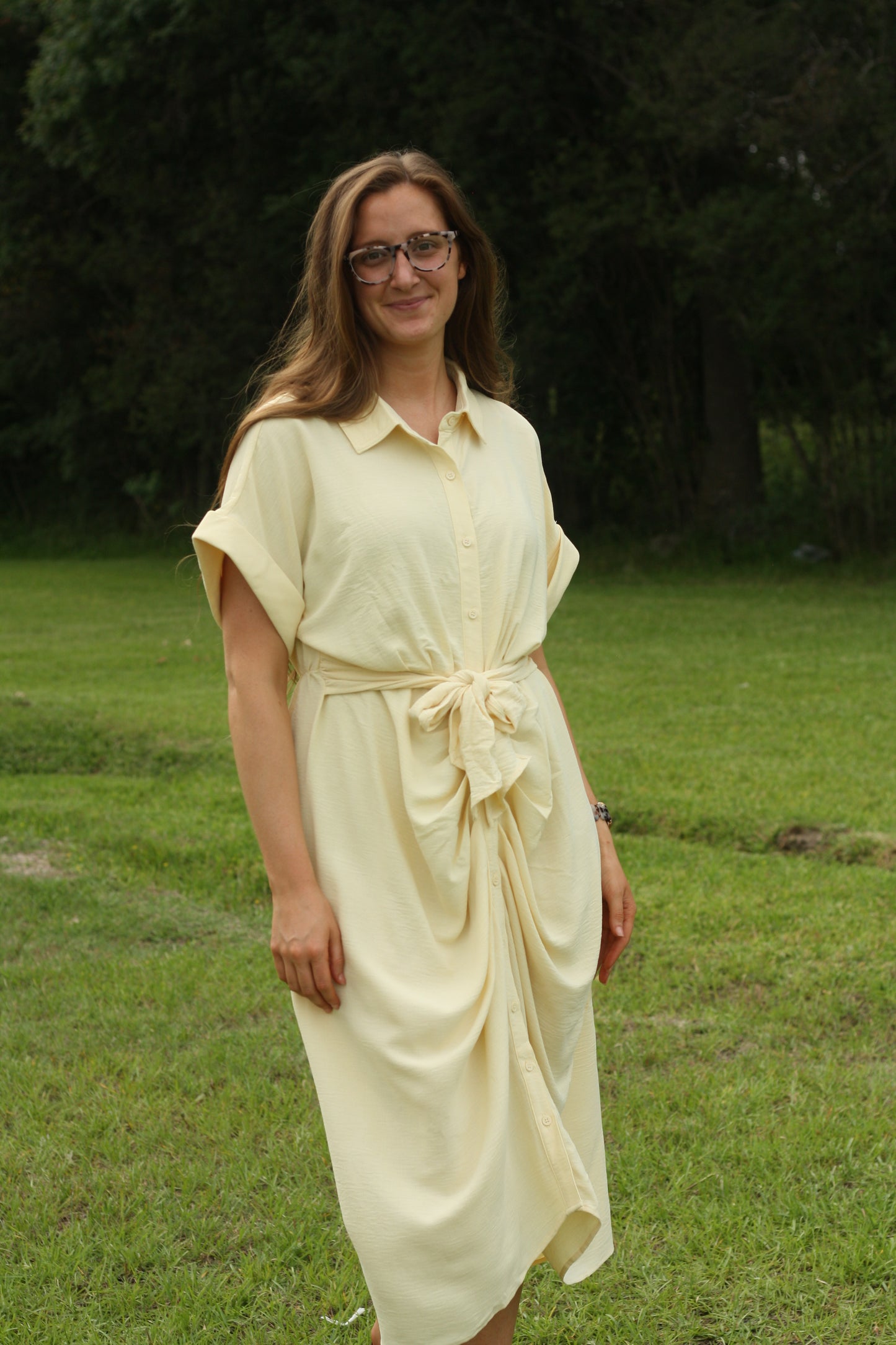 Button Down Shirt Midi Dress
