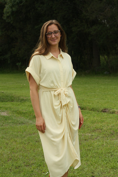 Button Down Shirt Midi Dress