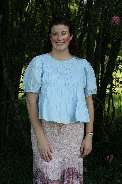 Tiered Puff Sleeve Top